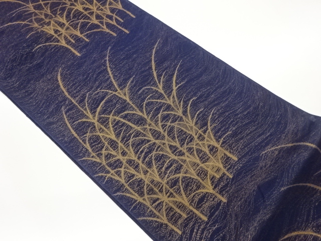 JAPANESE FUKURO OBI FOR SUMMER / WOVEN PLANTS